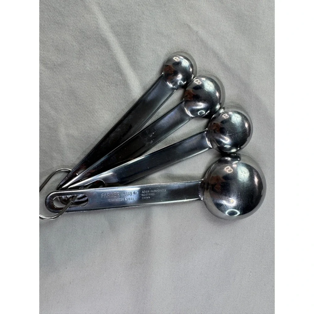 4 Pc Farberware Professional Stainless Steel Measuring Spoons Rostfrei Acier Oni